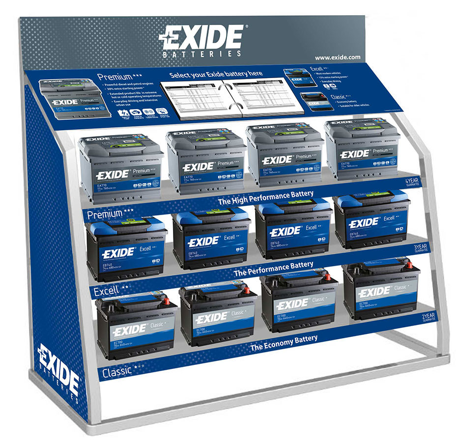 Exide - A new battery merchandiser for Exide